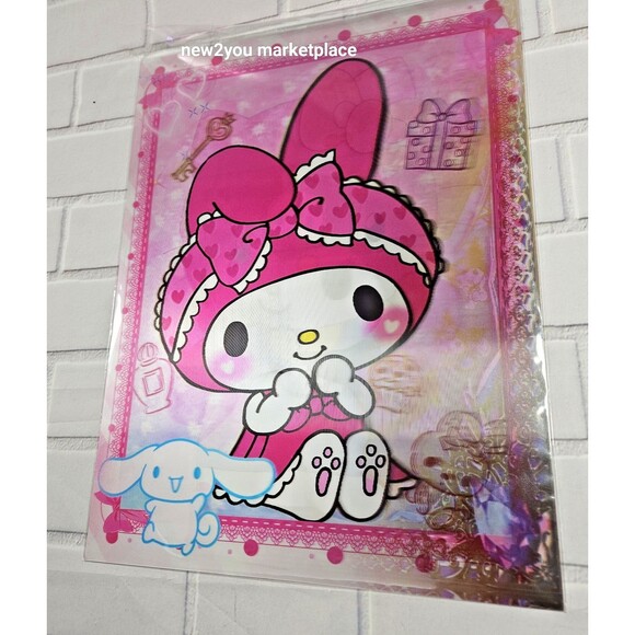 Hello Kitty With My Melody (Kuromi) 3D Poster 3 Images in -1  Brand New Anime - Picture 3 of 6